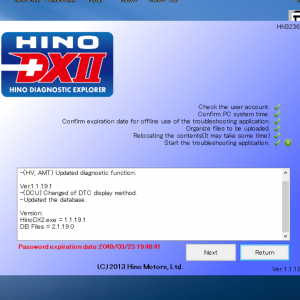 Hino Diagnostic eXplorer 2 - Hino DX2 1.1.19.1 with keygen unlocked