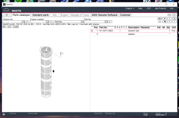 MAN MANTIS v666 EPC [09.2021] Spare Parts Catalog - Image 3