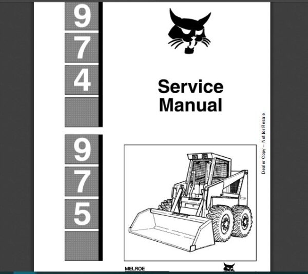 SERVICE MANUAL  BOBCAT  974-975 sms