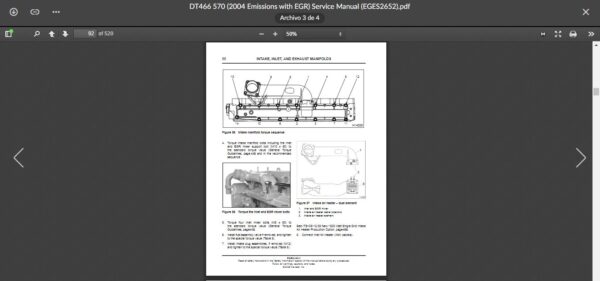 SERVICE MANUAL International Engines DT466 & DT570 (2004-2006) D - Image 2