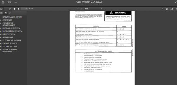 SERVICE MANUAL BOBCAT  542b sms - Image 2