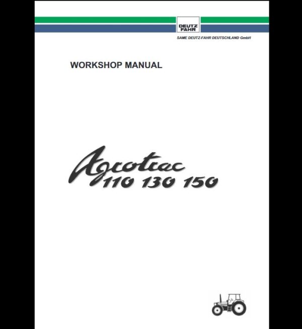 MANUAL SERVICE DEUTZ AGROTRAC 110-130-150