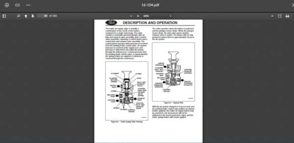 SERVICE MANUAL MACK  Air & Brakes system - Image 2