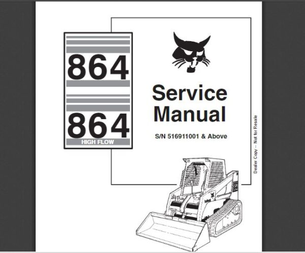 SERVICE MANUAL BOBCAT 864 sms