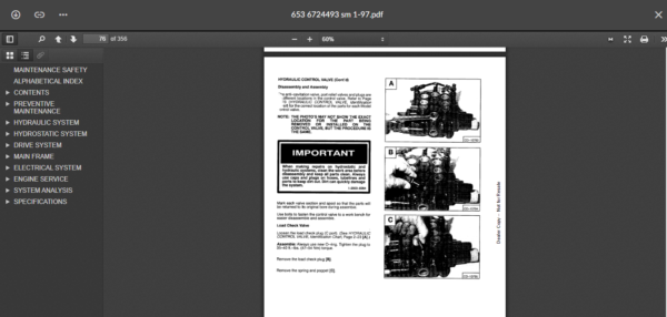 SERVICE MANUAL BOBCAT 653 sms - Image 3