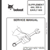 SERVICE MANUAL BOBCAT  444-500-600 sms