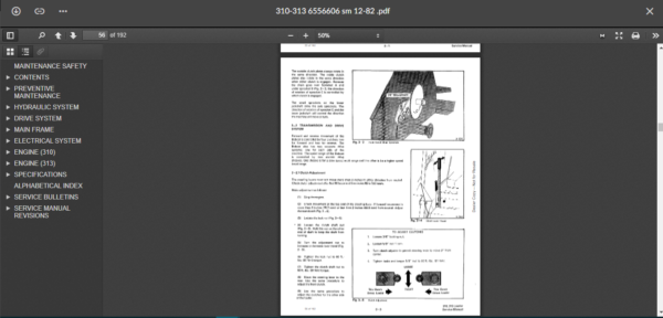 SERVICE MANUAL BOBCAT 310 - 313 SMS - Image 4