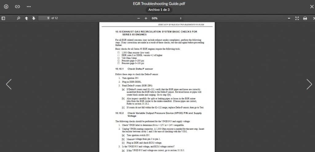 Detriot Service Routine SERVICE MANUAL DETROIT DIESEL Series 60 (DDEC IV & Older) - EcuForce Truck
