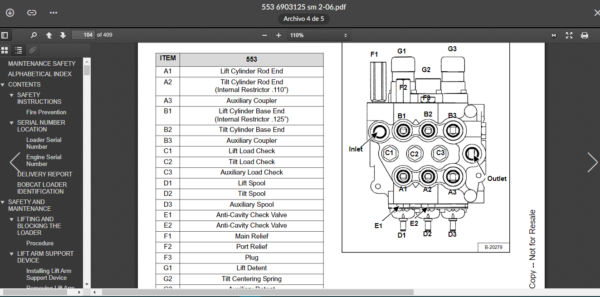 SERVICE MANUAL BOBCAT  553 sms - Image 6