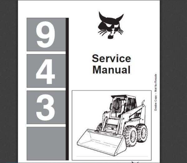 SERVICE MANUAL BOBCAT  943 sms