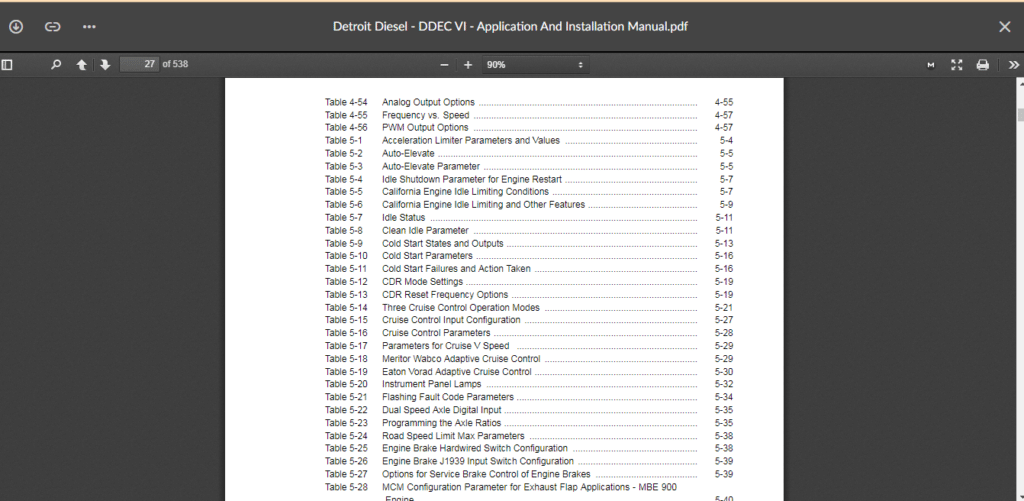Detriot Service Routine SERVICE MANUAL DETROIT DIESEL DDEC VI - Application And Installation ...