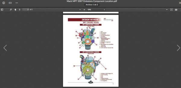 SERVICE MANUAL  MACK MP7 2007 - Image 2