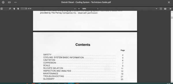 SERVICE MANUAL DETROIT Cooling System - Technicians Guide - Image 4