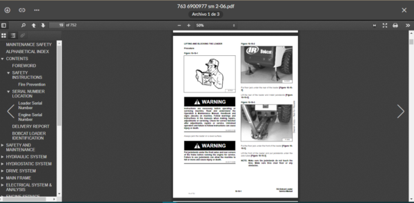 SERVICE MANUAL BOBCAT 763 sms - Image 3