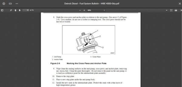 SERVICE MANUAL EPA04 Series 60 Turbocharger Actuator Replacement - Image 5