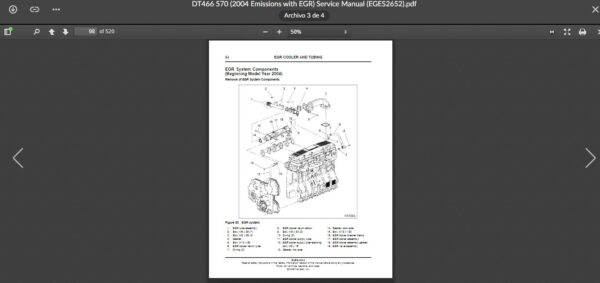 SERVICE MANUAL International Engines DT466 & DT570 (2004-2006) D - Image 4