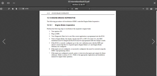 SERVICE MANUAL DETROIT DIESEL DDEC III-IV Single ECM Troubleshooting Guide - Image 6