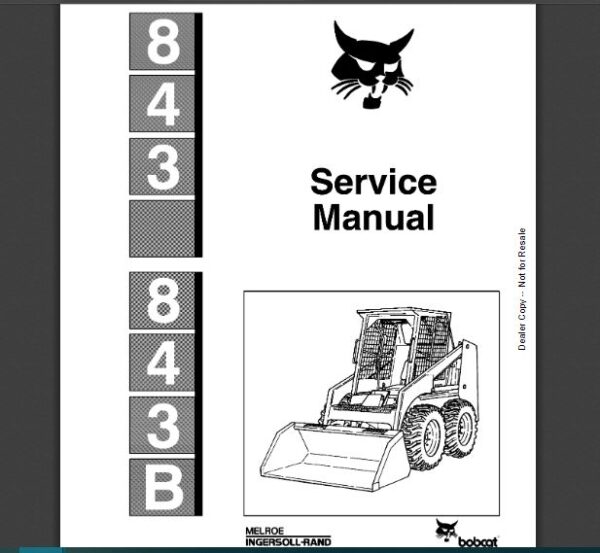 SERVICE MANUAL BOBCAT 843 sms
