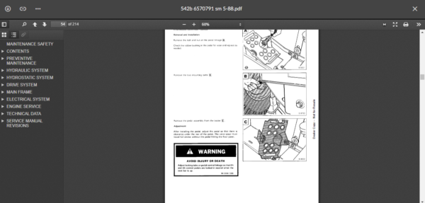 SERVICE MANUAL BOBCAT  542b sms - Image 3