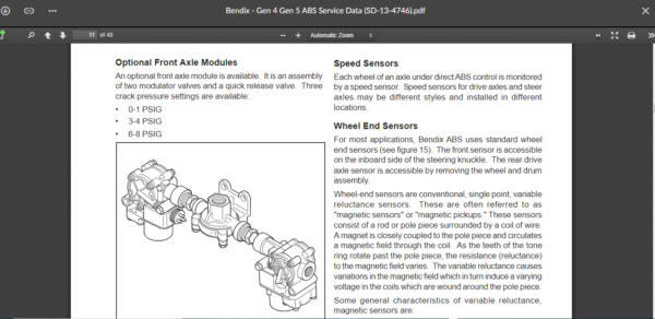 SERVICE MANUAL Bendix ABS GEN 4 AND GEN 5 - Image 2